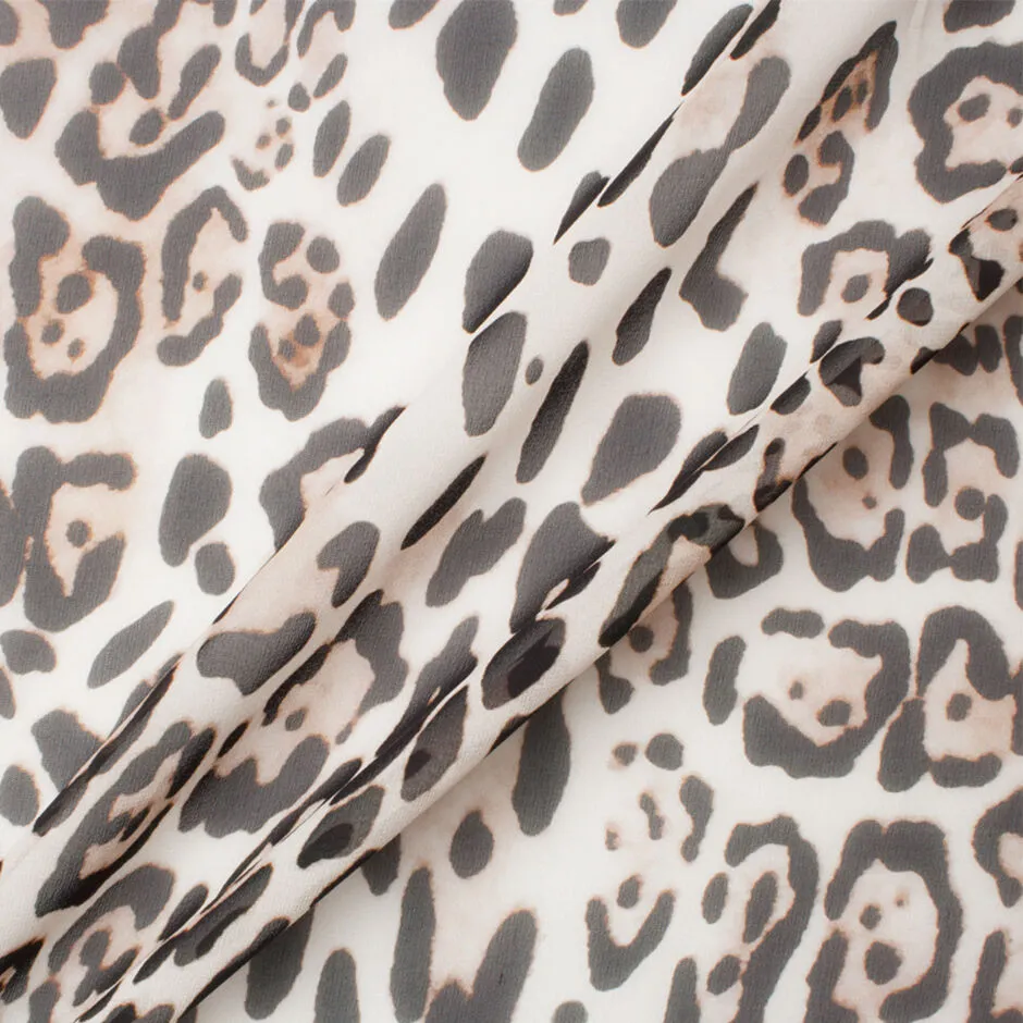 Animal Printed Silk Georgette