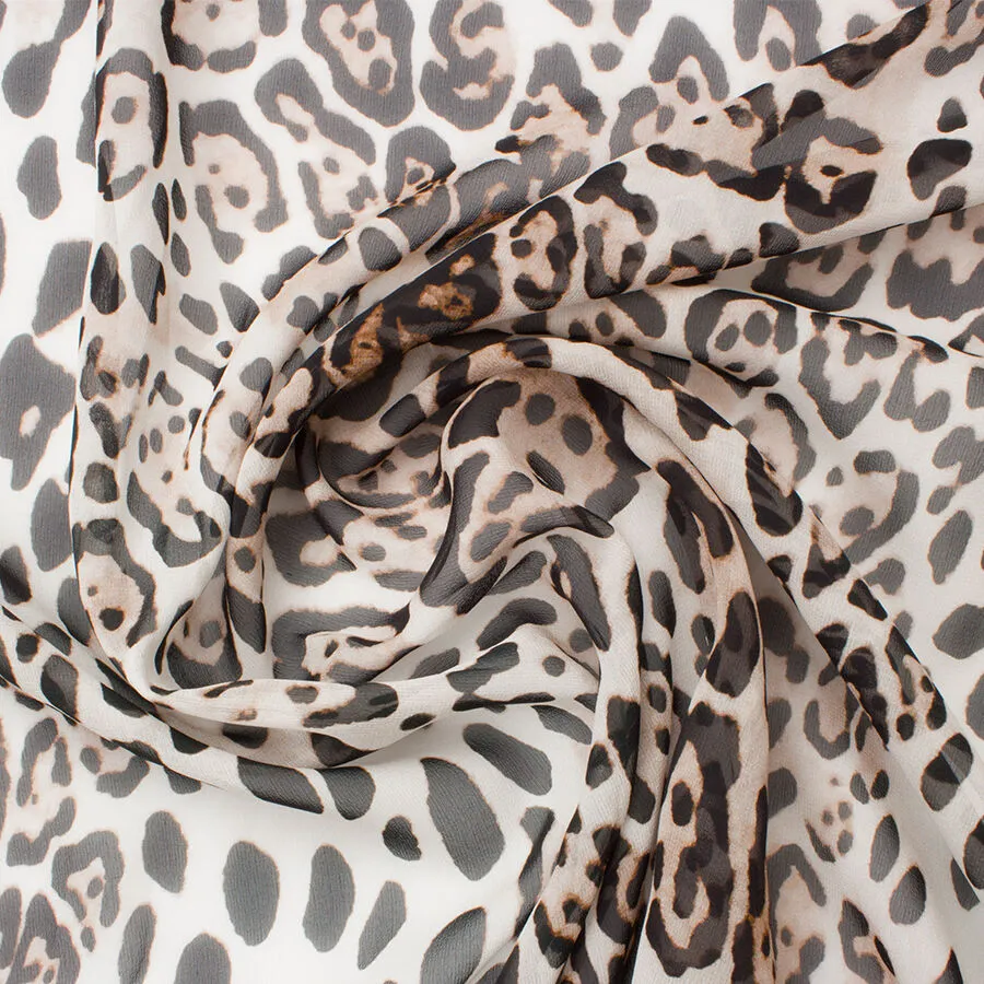 Animal Printed Silk Georgette