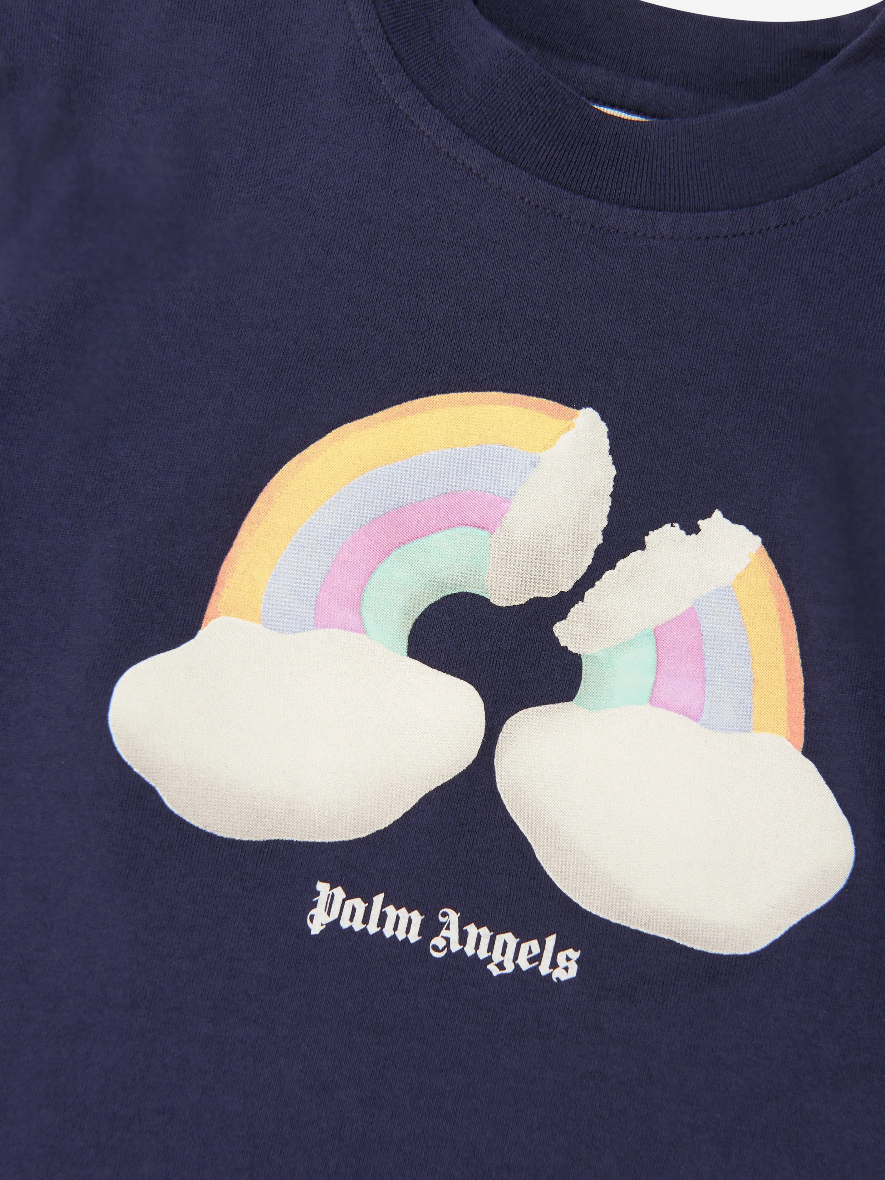 Palm Angels Girls Rainbow Print T-Shirt